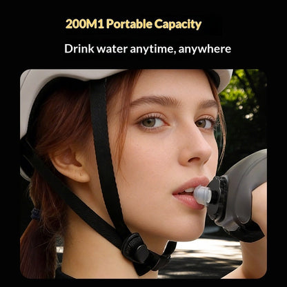 200ml Food Grade Silicone Wrist Water Bottle Portable Sports Water Cup for Running Cycling Hiking (BPA Free, No FDA)