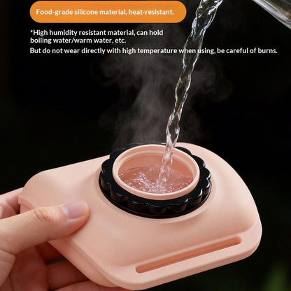 200ml Food Grade Silicone Wrist Water Bottle Portable Sports Water Cup for Running Cycling Hiking (BPA Free, No FDA)