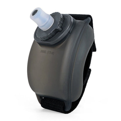 200ml Food Grade Silicone Wrist Water Bottle Portable Sports Water Cup for Running Cycling Hiking (BPA Free, No FDA)