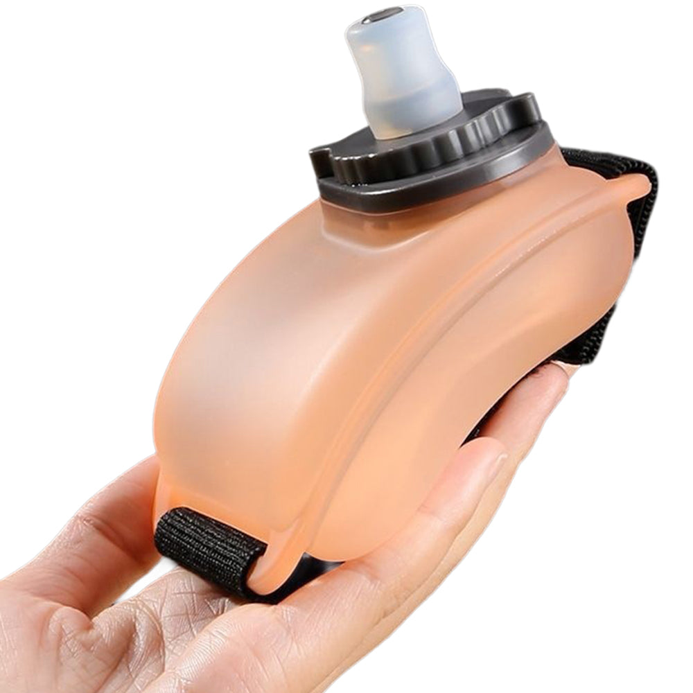 200ml Food Grade Silicone Wrist Water Bottle Portable Sports Water Cup for Running Cycling Hiking (BPA Free, No FDA)