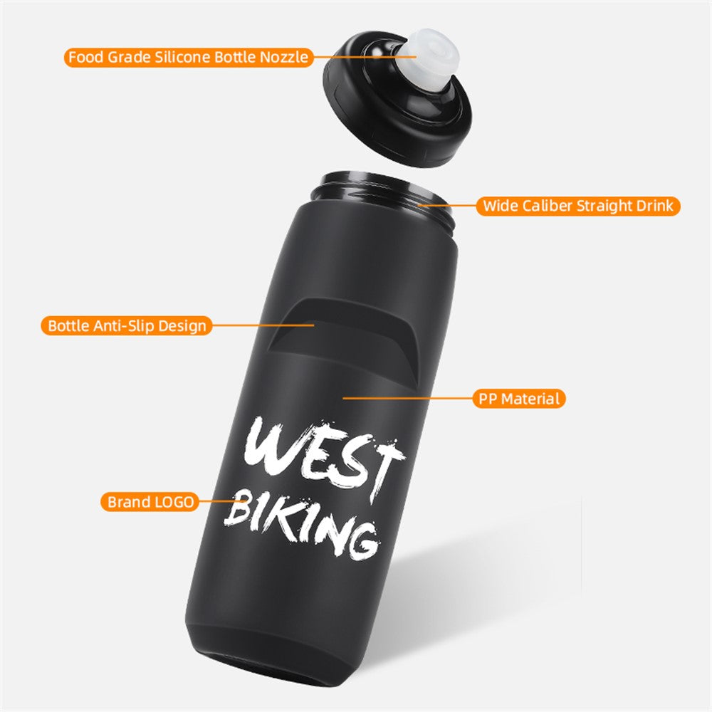 WEST BIKING YP0721041 620ML PP+Silicone Outdoor Water Bottle (BPA Free, without FDA Certification)