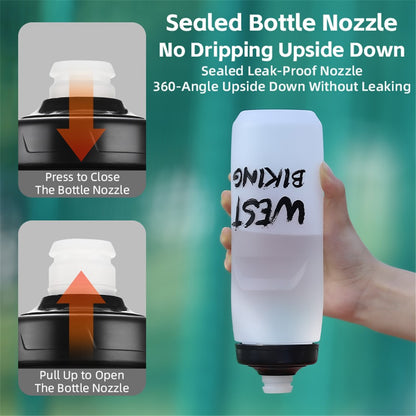 WEST BIKING YP0721041 620ML PP+Silicone Outdoor Water Bottle (BPA Free, without FDA Certification)
