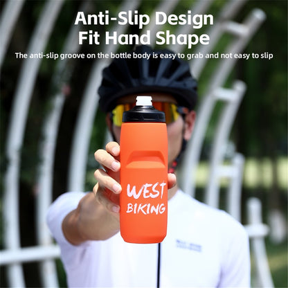 WEST BIKING YP0721042 750ML PP+Silicone Water Bottle Outdoor Camping Drinking Cup (BPA Free, without FDA Certification)