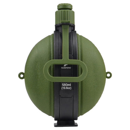 580ml Collapsible Silicone Water Bottle with Compass (No FDA, BPA-Free)