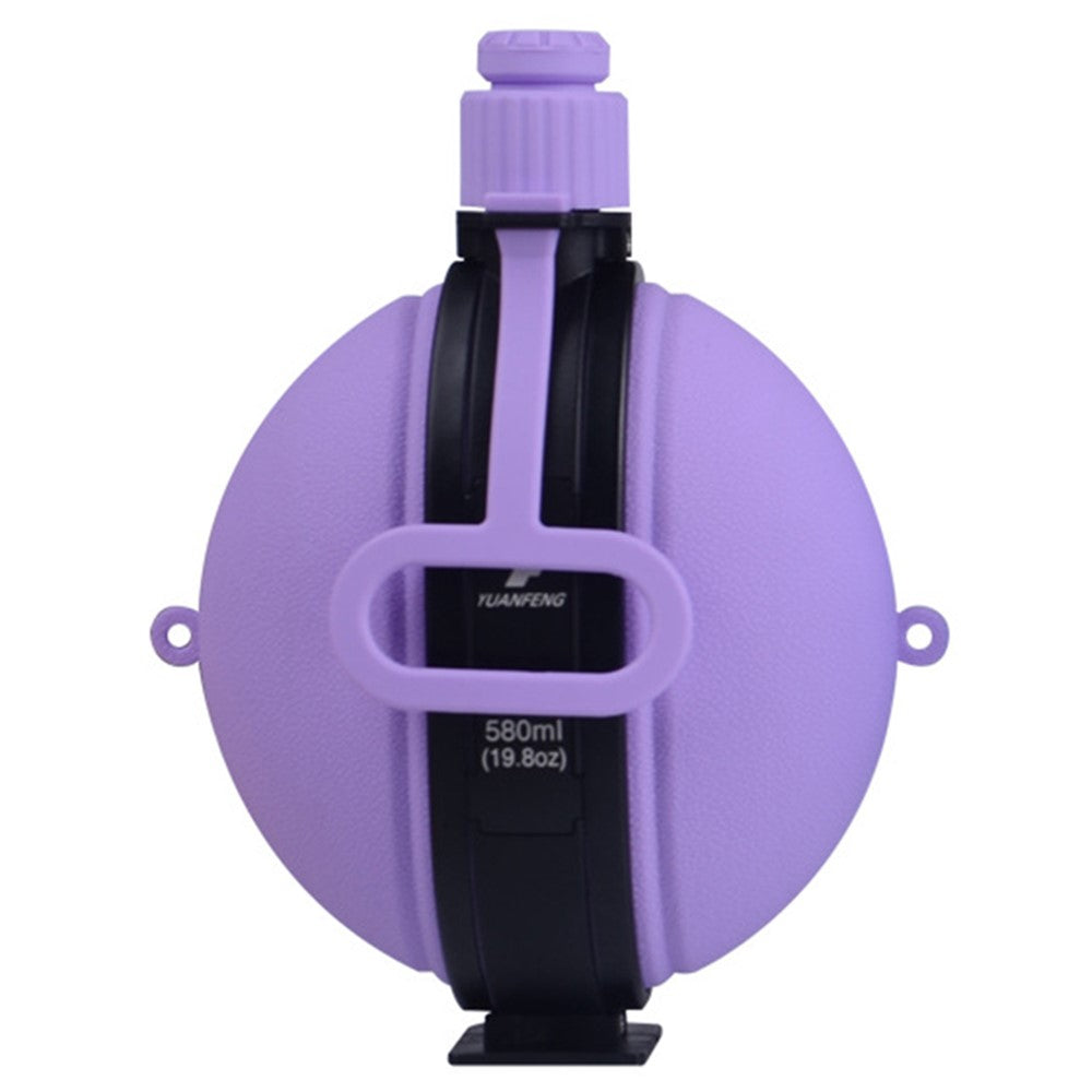 580ml Collapsible Silicone Water Bottle with Compass (No FDA, BPA-Free)