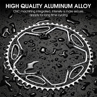 WEST BIKING YP0719272 Road Bike Chainring 130BCD 39T/53T Bicycle Aluminum Alloy Crankset Tooth Plate for 8/9/10/11 Speed Chain Wheel Double Crown
