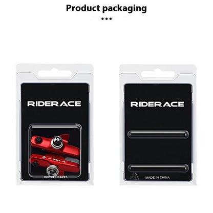 RIDERACE rn2200 1 Pair Aluminum Alloy + Rubber Mountain Road Bike C Brake Pads Braking Holder Shoes