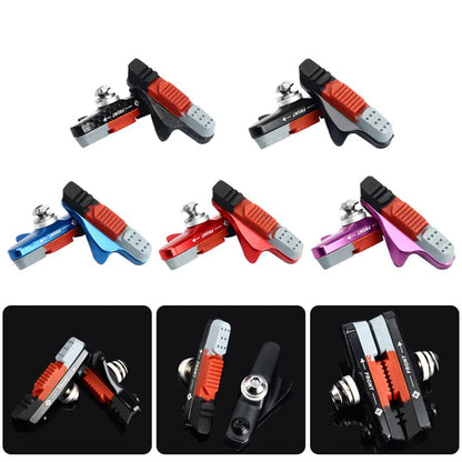 RIDERACE rn2200 1 Pair Aluminum Alloy + Rubber Mountain Road Bike C Brake Pads Braking Holder Shoes