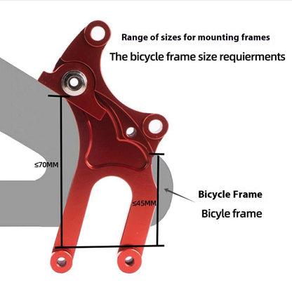ZTTO Aluminum Alloy + Stainless Steel Bicycle Disc Brake Adapter Fixed Seat Post Adapter