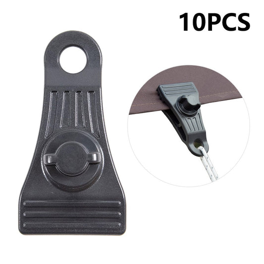 10Pcs Heavy Duty Tent Clamps Outdoor Windproof Tarp Canopy Plastic Clips