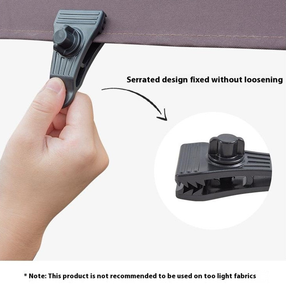 10Pcs Heavy Duty Tent Clamps Outdoor Windproof Tarp Canopy Plastic Clips