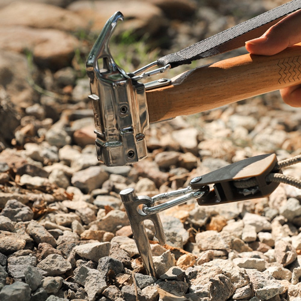 4mmx4m Climbing Rope Camping Tent Canopy Windproof Rope with Adjustable Pulley Tensioner for Outdoor Activities