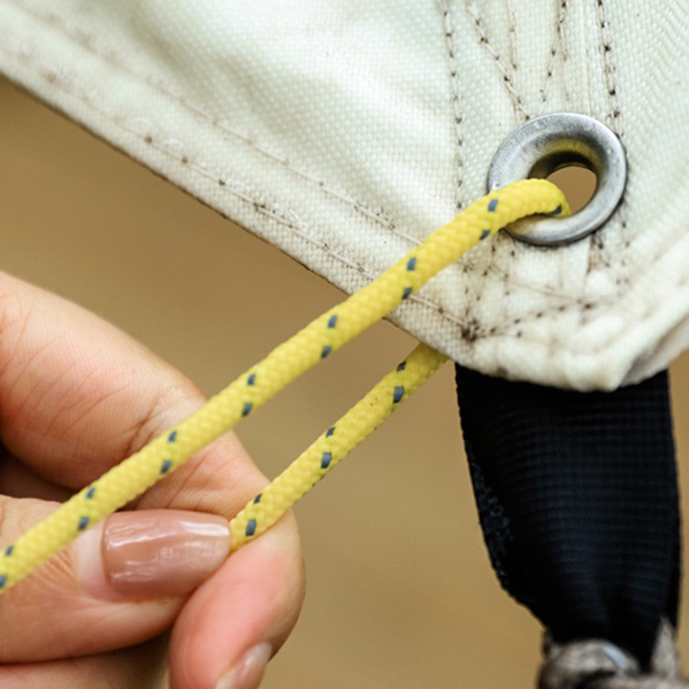 1 Bundle of Reflective Tent Canopy Rope 4mmx4m Lightweight Line Cord with Tensioner for Outdoor Fishing Climbing Rescue Camping