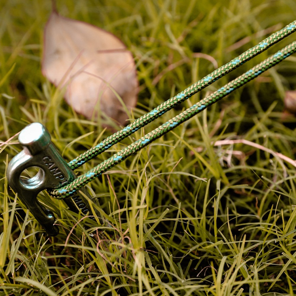 1 Bundle of Reflective Tent Canopy Rope 4mmx4m Lightweight Line Cord with Tensioner for Outdoor Fishing Climbing Rescue Camping