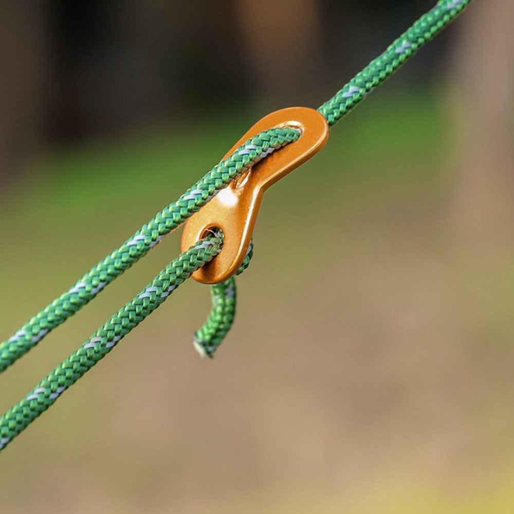 1 Bundle of Reflective Tent Canopy Rope 4mmx4m Lightweight Line Cord with Tensioner for Outdoor Fishing Climbing Rescue Camping