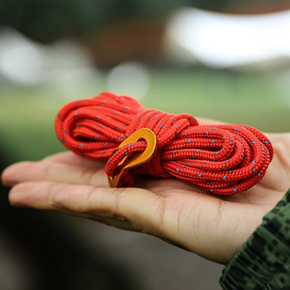 1 Bundle of Reflective Tent Canopy Rope 4mmx4m Lightweight Line Cord with Tensioner for Outdoor Fishing Climbing Rescue Camping