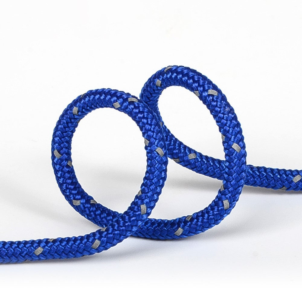 6 Bundles of Reflective Outdoor Camping Windproof Tent Rope 4mmx4m with Cord Tensioner for Fishing, Hiking, Backpacking, Emergency Rescue