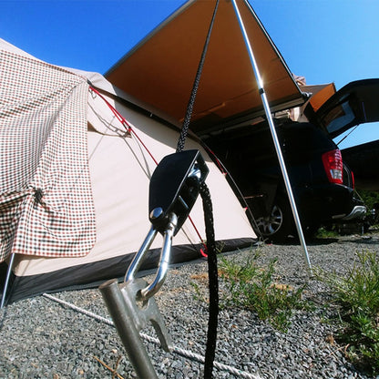 AOTU Adjustable Lanyard for Tent Fan Plant Lamp Rope Ratchet Hanger Lifting Pulley Hook Camping Buckle