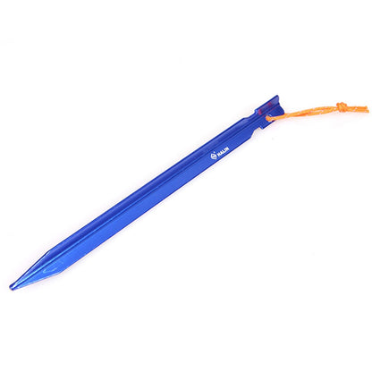 HALIN 4Pcs 18cm Aluminum Alloy Tent Stake Outdoor Camping Canopy Tarp Fixing Ground Pegs with Rope