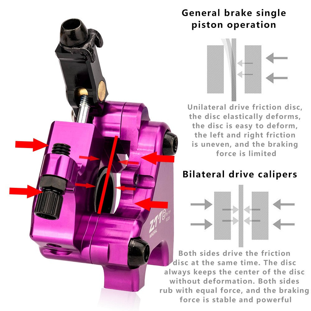 ZTTO Pro5.0 Road Bike Disc Brake Aluminum Alloy Hydraulic Brake Caliper