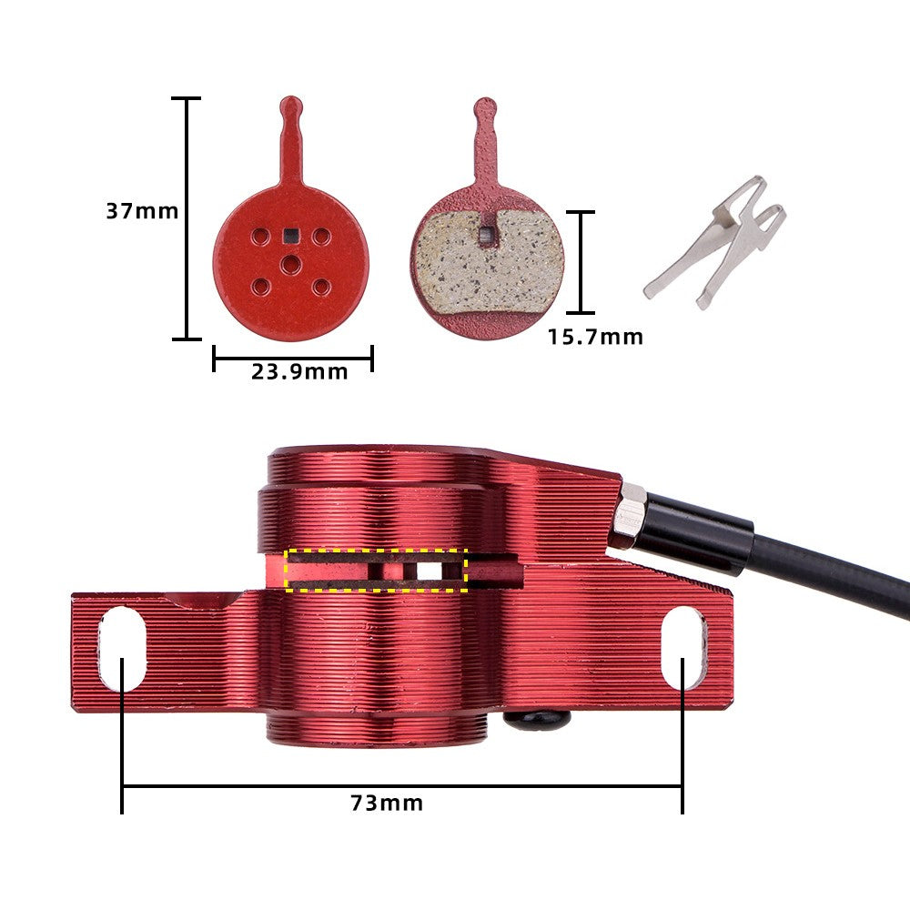 ZTTO DFH-EO2 Ebike Front Hydraulic Brakes Bike Power-Off Hydraulic Brake Kit with Disc