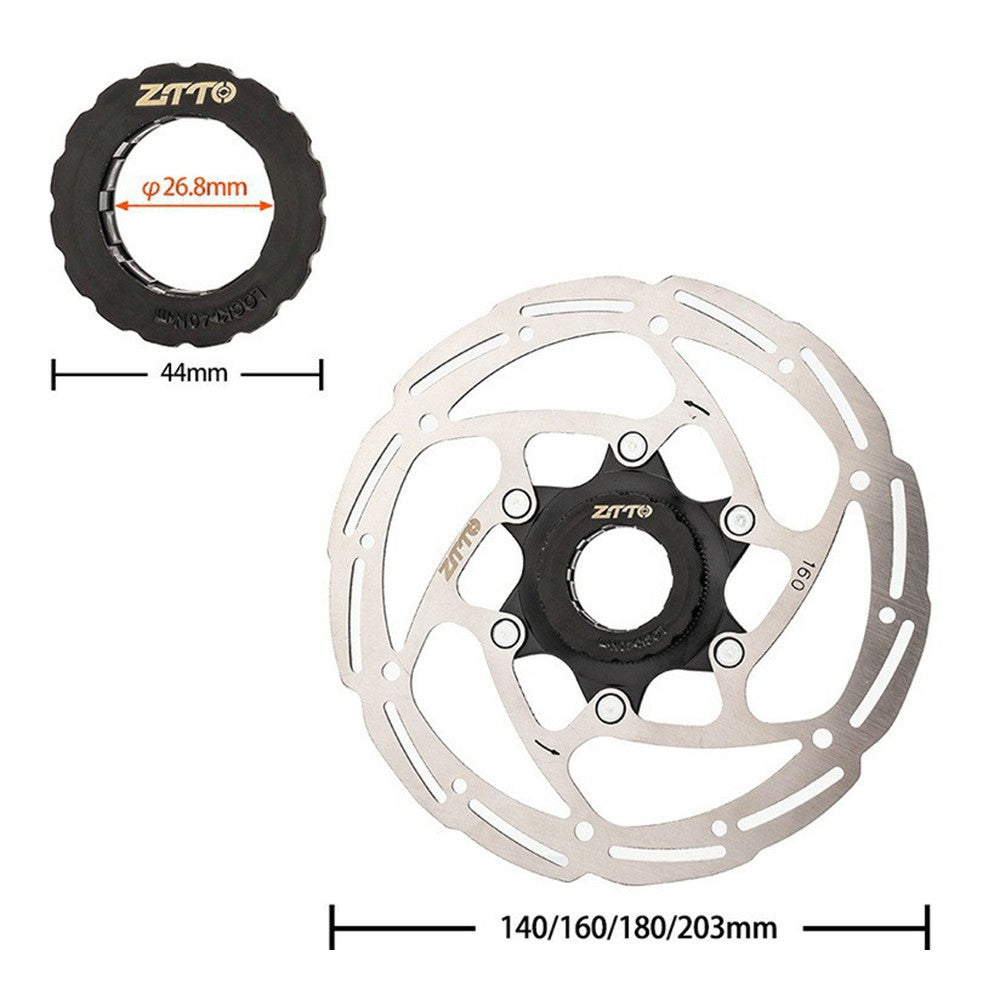 ZTTO ZSDP Stainless Steel Bicycle Middle Lock Disc Road Mountain Bike Brake Pad with Lock Lid