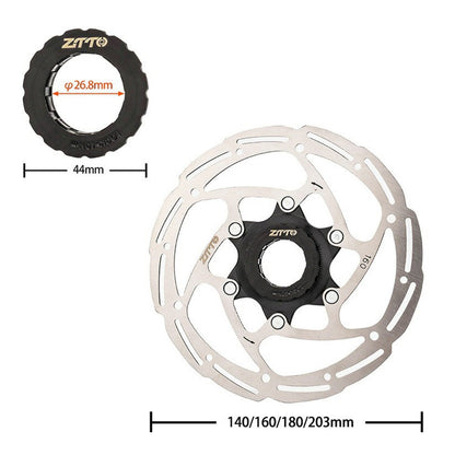 ZTTO ZSDP Stainless Steel Bicycle Middle Lock Disc Road Mountain Bike Brake Pad with Lock Lid
