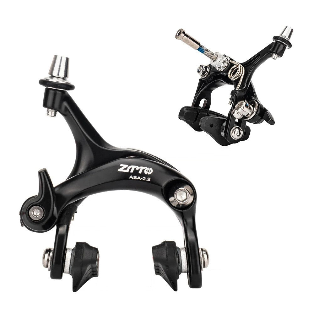 ZTTO 1 Pair Road Bike Brake Dual Pivot Calipers Bicycle Front Rear C Brake Caliper
