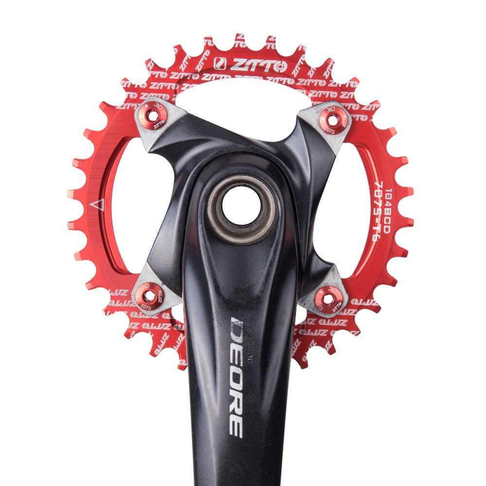 ZTTO 104BCD Positive Negative Teeth Bike Single Chainring Aluminum Alloy Crankset Single Speed Disc