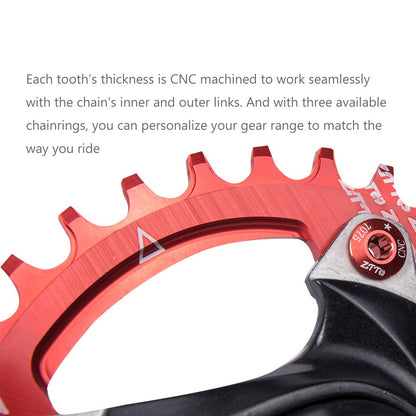 ZTTO 104BCD Positive Negative Teeth Bike Single Chainring Aluminum Alloy Crankset Single Speed Disc