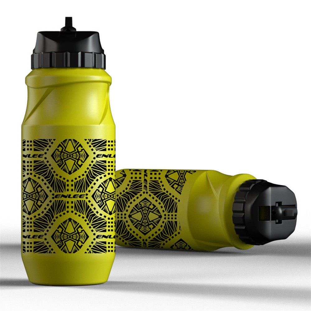 ENLEE Sports Water Bottle 650ML Mountain Bike Water Bottle Cup for Outdoors Camping Cycling Fitness Gym (BPA Free, without FDA Certificate)