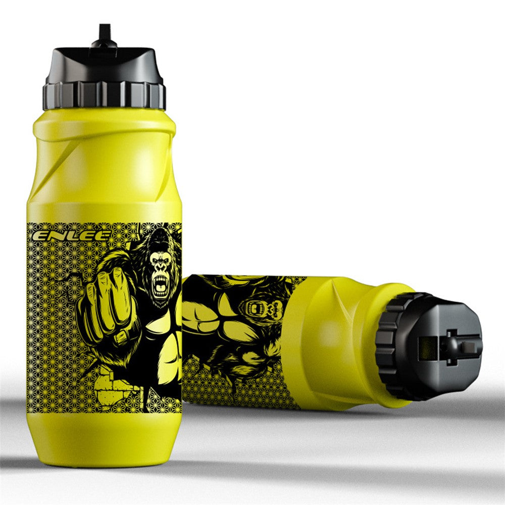 ENLEE Sports Water Bottle 650ML Mountain Bike Water Bottle Cup for Outdoors Camping Cycling Fitness Gym (BPA Free, without FDA Certificate)