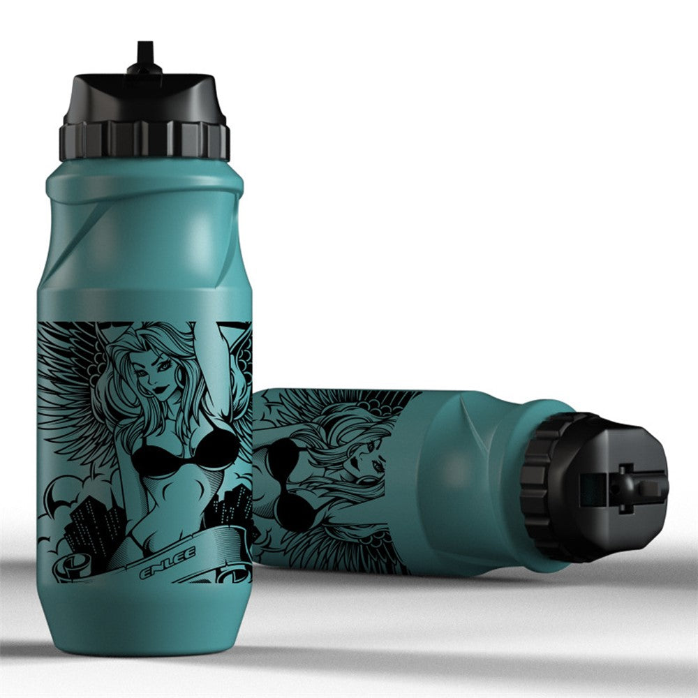 ENLEE Sports Water Bottle 650ML Mountain Bike Water Bottle Cup for Outdoors Camping Cycling Fitness Gym (BPA Free, without FDA Certificate)