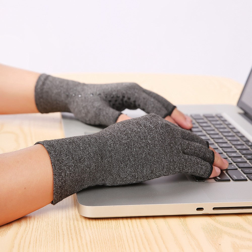 KYNCILOR A0046 1Pair Arthritis Gloves for Women/Men Relieve Pain Compression Gloves with Non-slip Grips for Swelling Rheumatoid