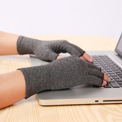 KYNCILOR A0046 1Pair Arthritis Gloves for Women/Men Relieve Pain Compression Gloves with Non-slip Grips for Swelling Rheumatoid
