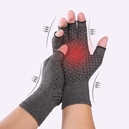 KYNCILOR A0046 1Pair Arthritis Gloves for Women/Men Relieve Pain Compression Gloves with Non-slip Grips for Swelling Rheumatoid