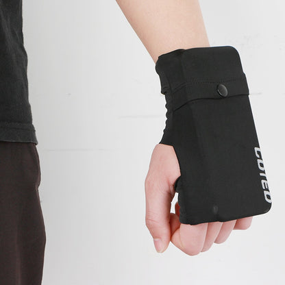 Outdoor Sports Phone Holder Glove Pouch Card Keys Storage Bag with Thumb Hole