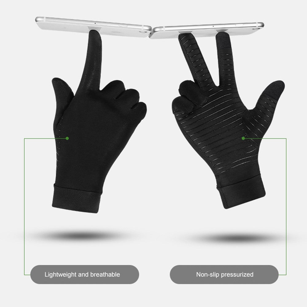 KYNCILOR A0047 1Pair Full Finger Compression Gloves Arthritis Protector for Women/Men Relieve Pain Gloves with Touchscreen Tips for Swelling Rheumatoid