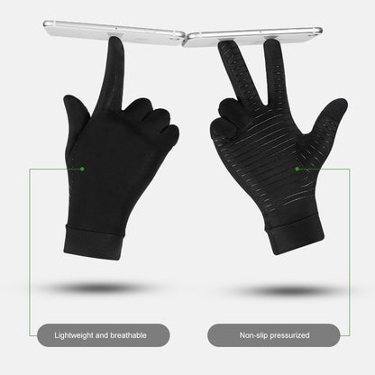 KYNCILOR A0047 1Pair Full Finger Compression Gloves Arthritis Protector for Women/Men Relieve Pain Gloves with Touchscreen Tips for Swelling Rheumatoid