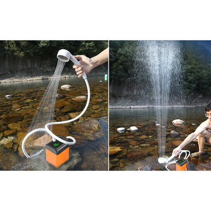 7800mAh Outdoor Camping Electric Shower with Smart Temperature Monitoring + 3 Spray Modes