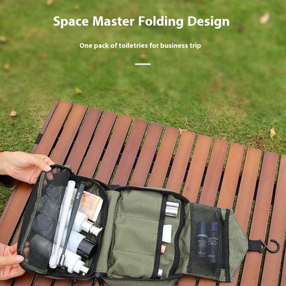 AOTU AT6903-2 Portable Oxford Cloth Travel Cosmetics Toiletries Storage Bag with Hanging Hook