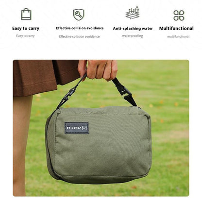 AOTU AT6903-2 Portable Oxford Cloth Travel Cosmetics Toiletries Storage Bag with Hanging Hook