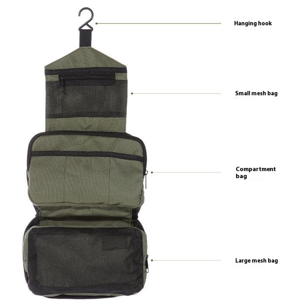 AOTU AT6903-2 Portable Oxford Cloth Travel Cosmetics Toiletries Storage Bag with Hanging Hook