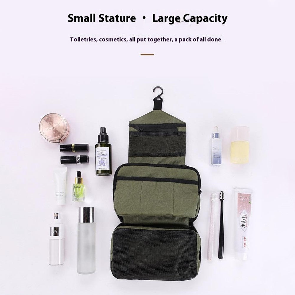AOTU AT6903-2 Portable Oxford Cloth Travel Cosmetics Toiletries Storage Bag with Hanging Hook