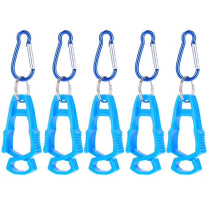 5Pcs Outdoor Multifunctional Anti-Lost Glove Clip Gourd Buckle 8-shaped Clips