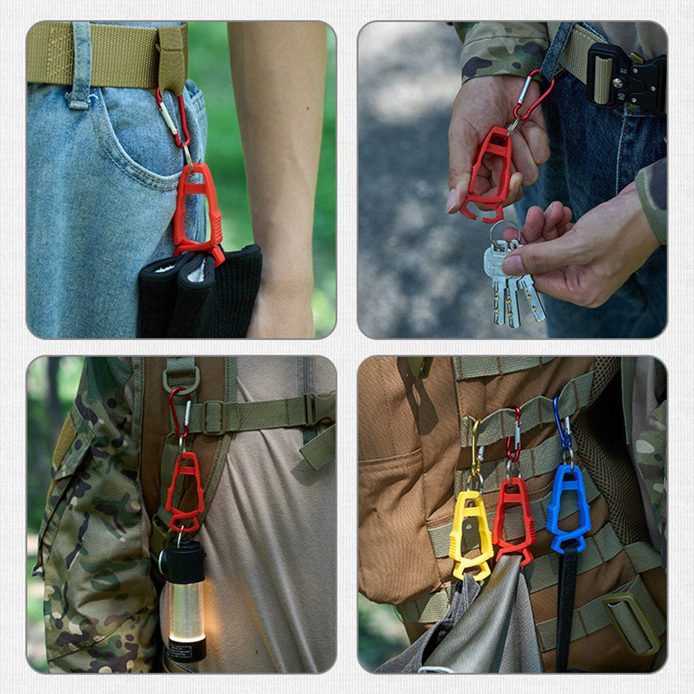 5Pcs Outdoor Multifunctional Anti-Lost Glove Clip Gourd Buckle 8-shaped Clips