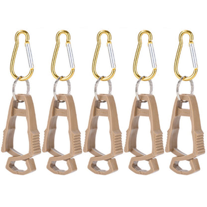 5Pcs Outdoor Multifunctional Anti-Lost Glove Clip Gourd Buckle 8-shaped Clips