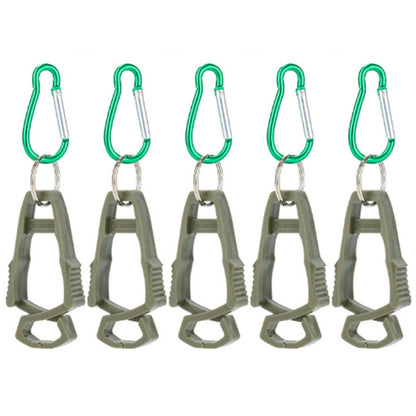 5Pcs Outdoor Multifunctional Anti-Lost Glove Clip Gourd Buckle 8-shaped Clips