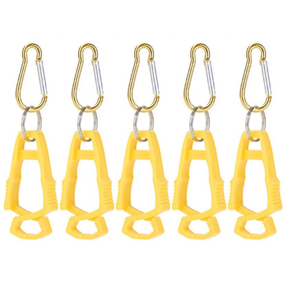5Pcs Outdoor Multifunctional Anti-Lost Glove Clip Gourd Buckle 8-shaped Clips