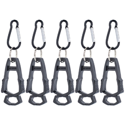 5Pcs Outdoor Multifunctional Anti-Lost Glove Clip Gourd Buckle 8-shaped Clips